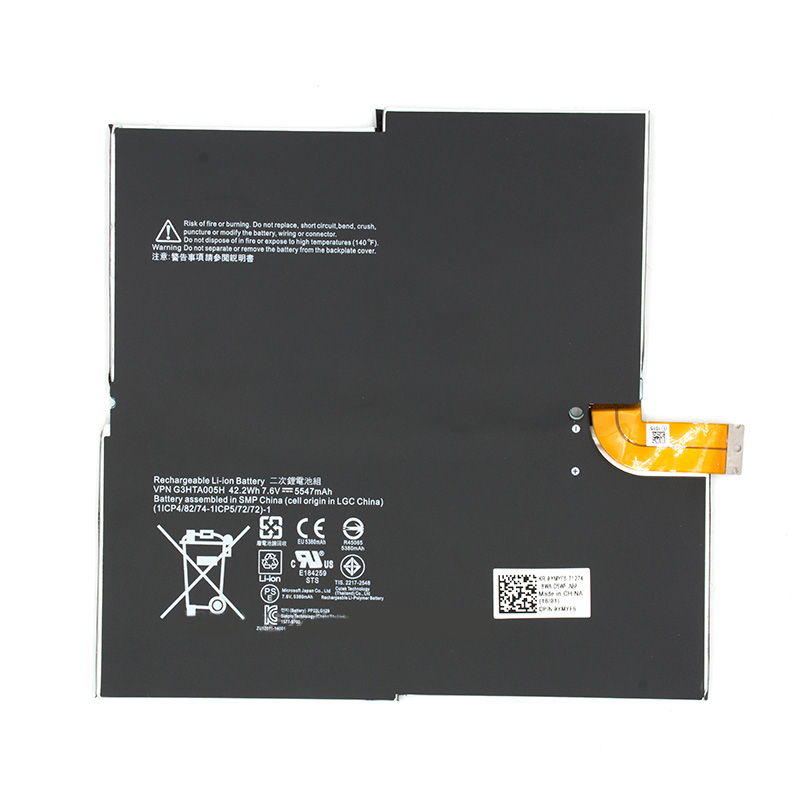 Original Microsoft 1577-9700 Microsoft G3HTA005H Batterie 5547mAh 42.2Wh 4-Cellules