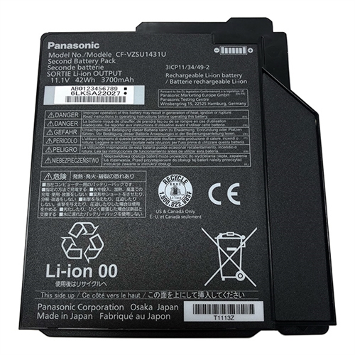 Original Panasonic CF-31V CF-31W CF-31X CF-31Y Batterie 3900mAh 42Wh 3 Cellules