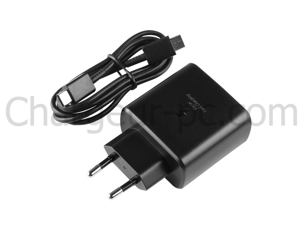 Original 45W USB-C Samsung Galaxy Book4 NP750XGK-KS2US AC Adaptateur Chargeur + câble