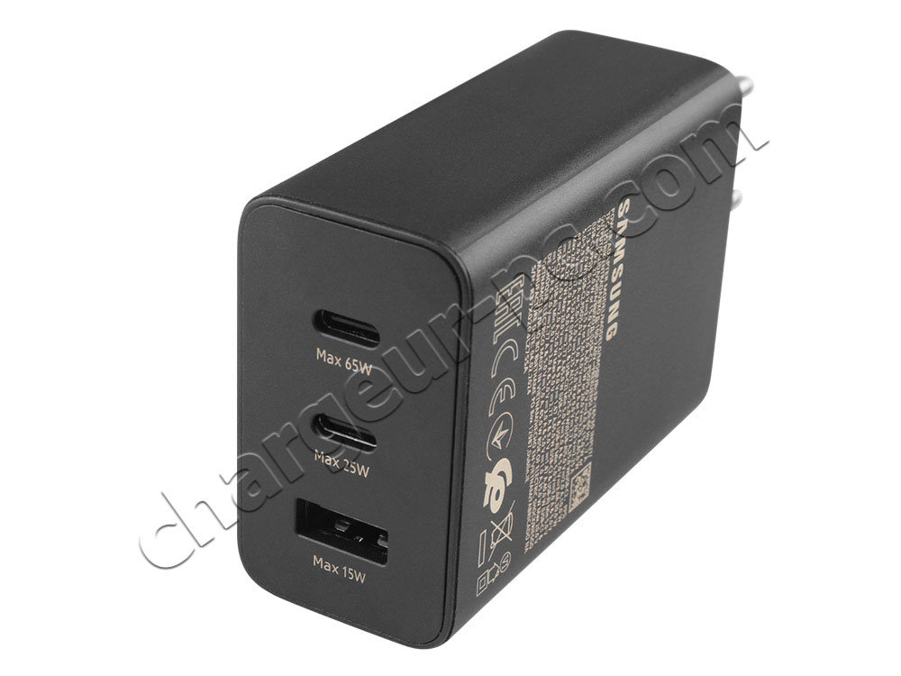 Original 65W Samsung Galaxy Book Pro 15 NP950QDB-KC2DE AC Adaptateur Chargeur