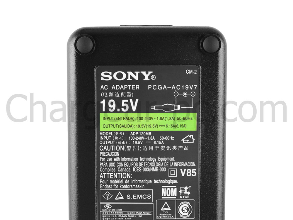 120W Original AC Adaptateur Chargeur pour Sony ADP-120MB ADP-120MB AAF