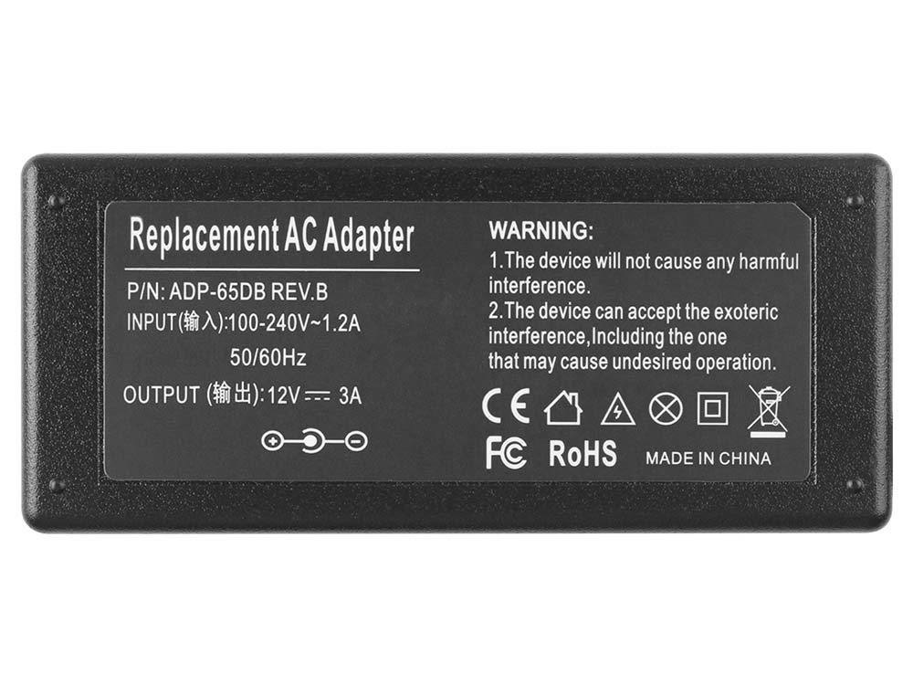 36W Chargeur Compatible avec AD-3612S + câble