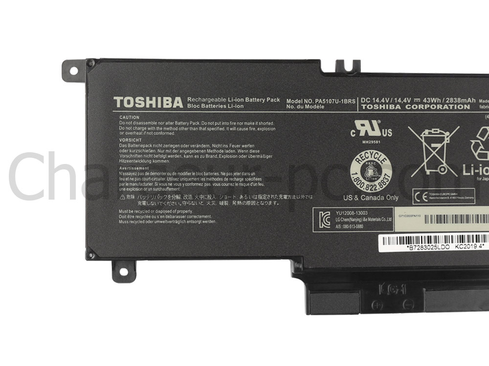 43Wh Batterie pour Toshiba Satellite L45D