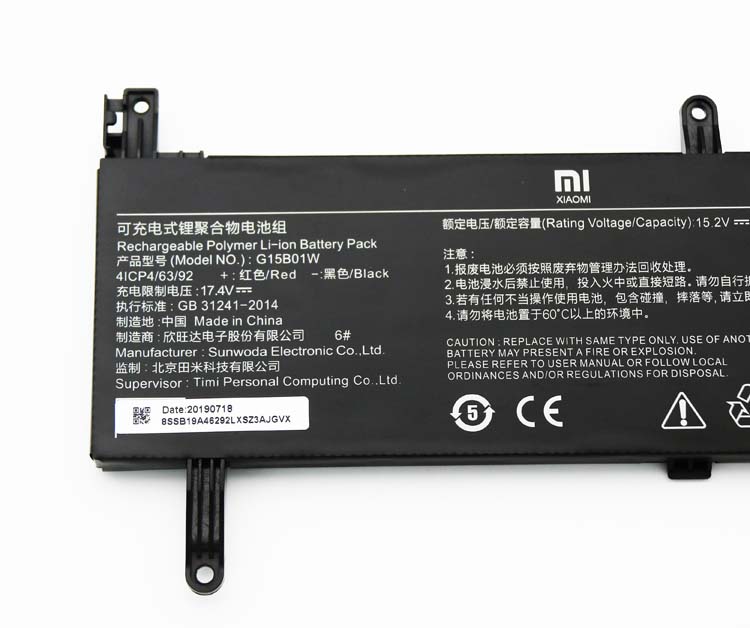 Original 3620mAh 55.02Wh Batterie Xiaomi Mi 171502-AK/AN/AA/AI