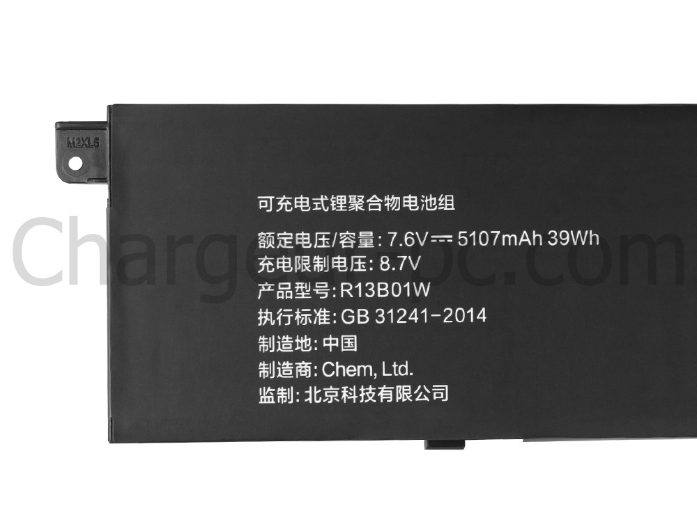 39Wh Batterie Original Xiaomi 161301-FC